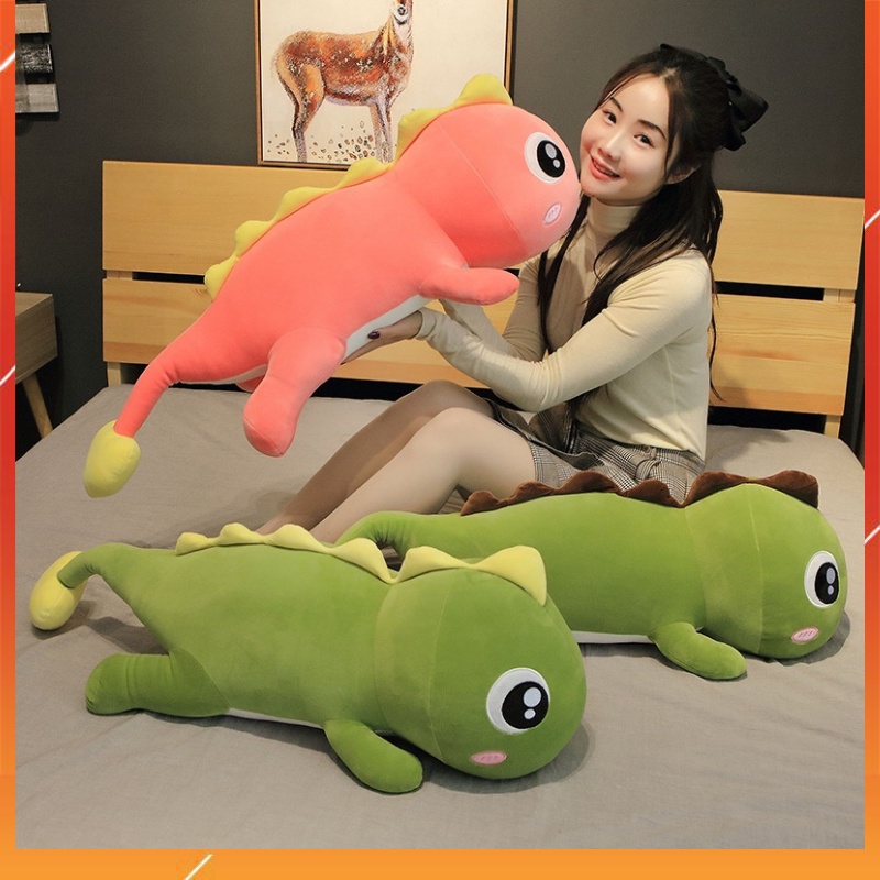 Gấu bông to khổng lồ khủng long đuôi tim TINA, gối ôm hình thú siêu êm giá rẻ kích thước 55cm - 1m7
