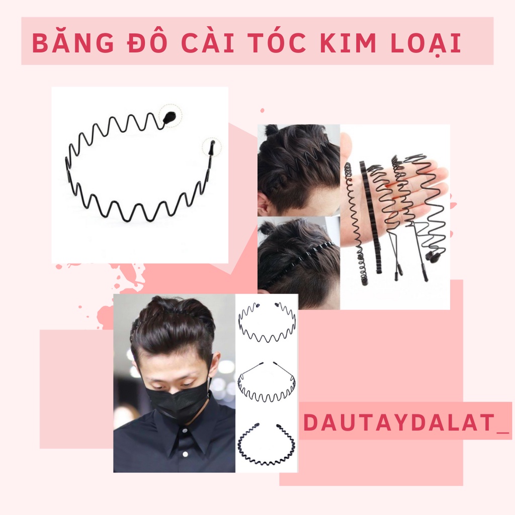 Băng Đô Cài Tóc Kim Loại Lượn Sóng Băng Đô Lượn Sóng Cài Tóc Lượn Sóng Băng Đô Kim Loại