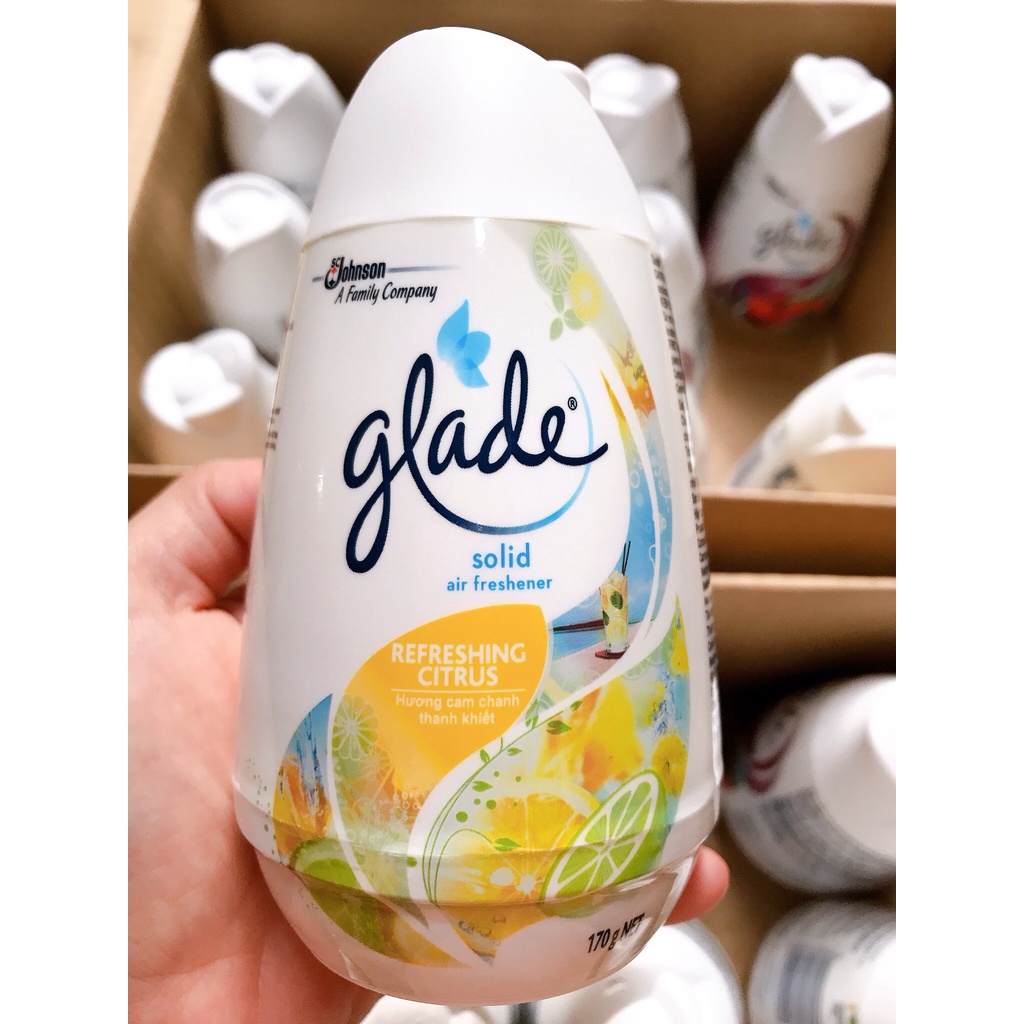 Sáp thơm dạng đặc GLADE hương cam chanh 170g xả lỗ