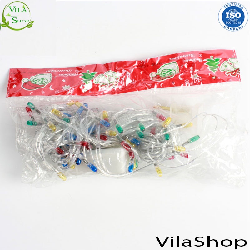 Đèn Nháy Trang Trí, Dây Đèn Trang Trí 5m Đủ Màu, Bóng Hình Trụ Tròn Đủ Màu, Sử Dụng An Toàn Ngoài Trời Xuân 2023