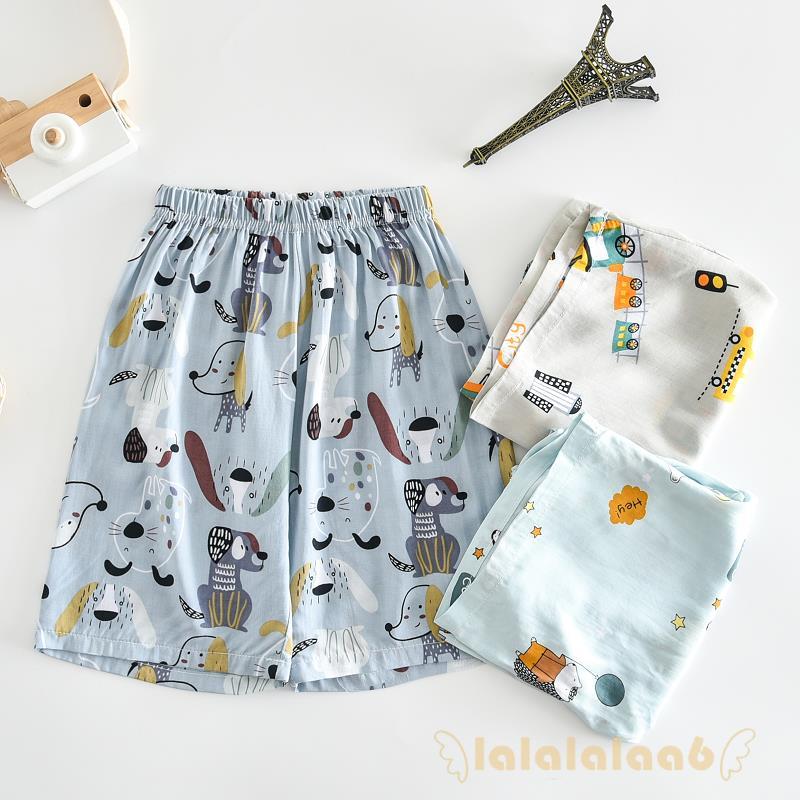 Quần Short Cotton Lưng Thun In Họa Tiết Hoạt Hình Laa6-Boy