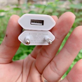CỦ SẠC IP XS MAX CHÂN DẸT CHÍNH HÃNG E_COM ( BẢO HÀNH 12 THÁNG )