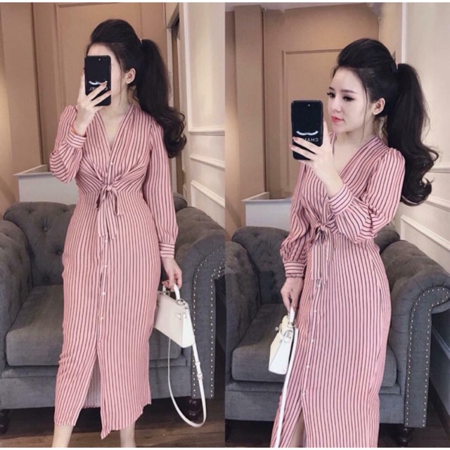 Váy thiết kế trắng điệu eo