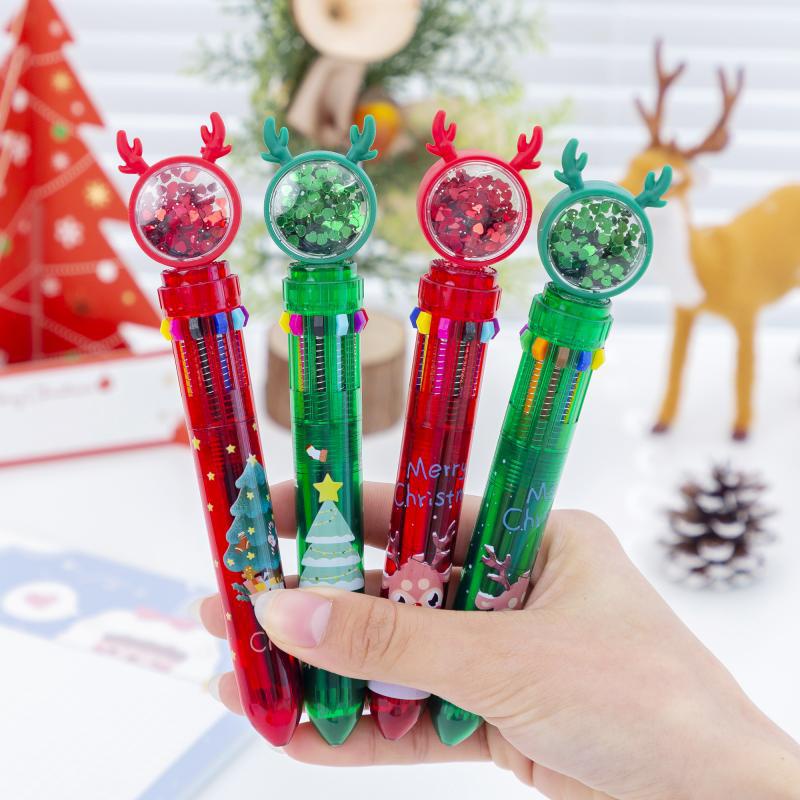 Bút Bi Nhiều Màu Họa Tiết Hoạt Hình Dễ Thương Cho Học Sinh