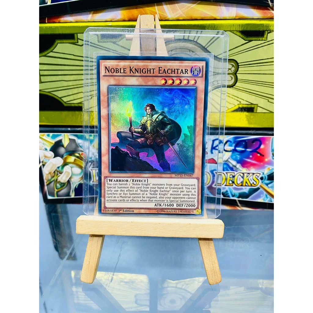 [ Dưa Hấu Yugioh ] Lá bài thẻ bài Noble Knight Eachtar - Super Rare - Tặng bọc bài nhựa bảo quản