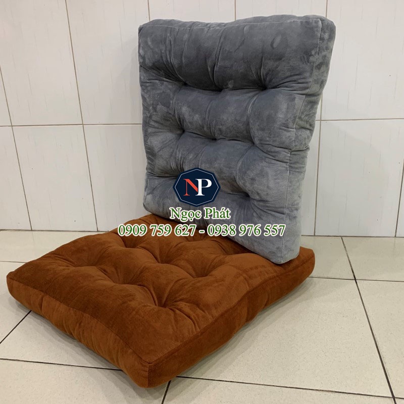Nệm Ngồi Bệt Tatami Kiểu Nhật KAGAMI 55x55x12cm To Dày Êm Ái - Dùng Làm Gối Tựa Lưng Sofa, Ghế Gỗ, Văn Phòng