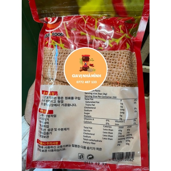 BỘT ỚT NHUYỄN HÀN QUỐC LÀM KIM CHI GÓI 500GR