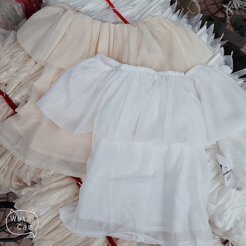 Chân váy nữ dáng chữ A đính 2 hàng cúc chất liệu tuyết mưa dày dặn cao cấp