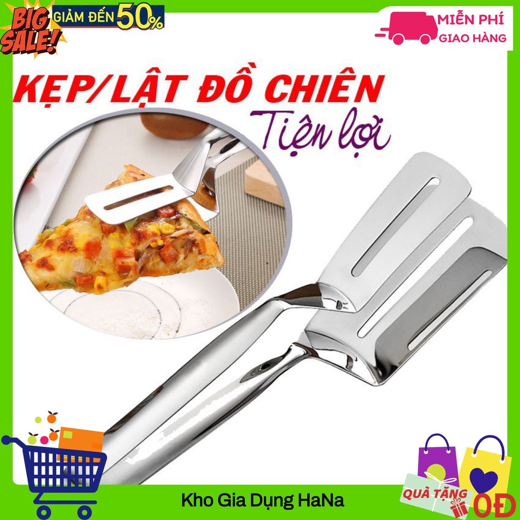 KẸP GẮP THỨC ĂN❤️FREESHIP❤️KẸP INOX GẮP LẬT ĐẢO ĐỒ ĂN NÓNG ĐỒ CHIÊN RÁN NƯỚNG TIỆN ÍCH ĐA NĂNG