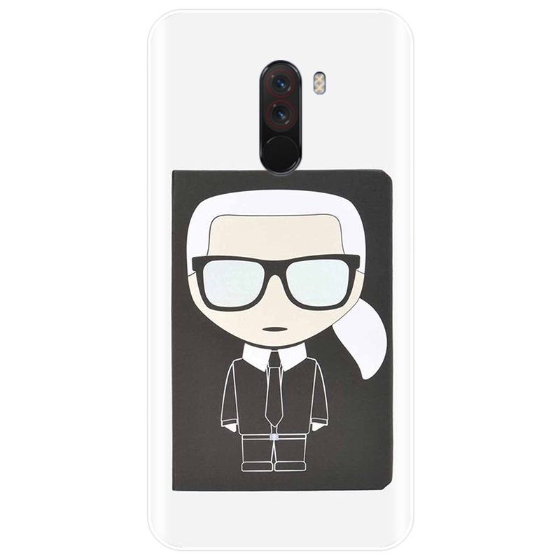 Ốp Điện Thoại Tpu Silicon Mềm Hình Moda Karl Lagerfeld Verde Duro Cho Redmi 4a 4x 5a 6 Note 5 Pro Note7