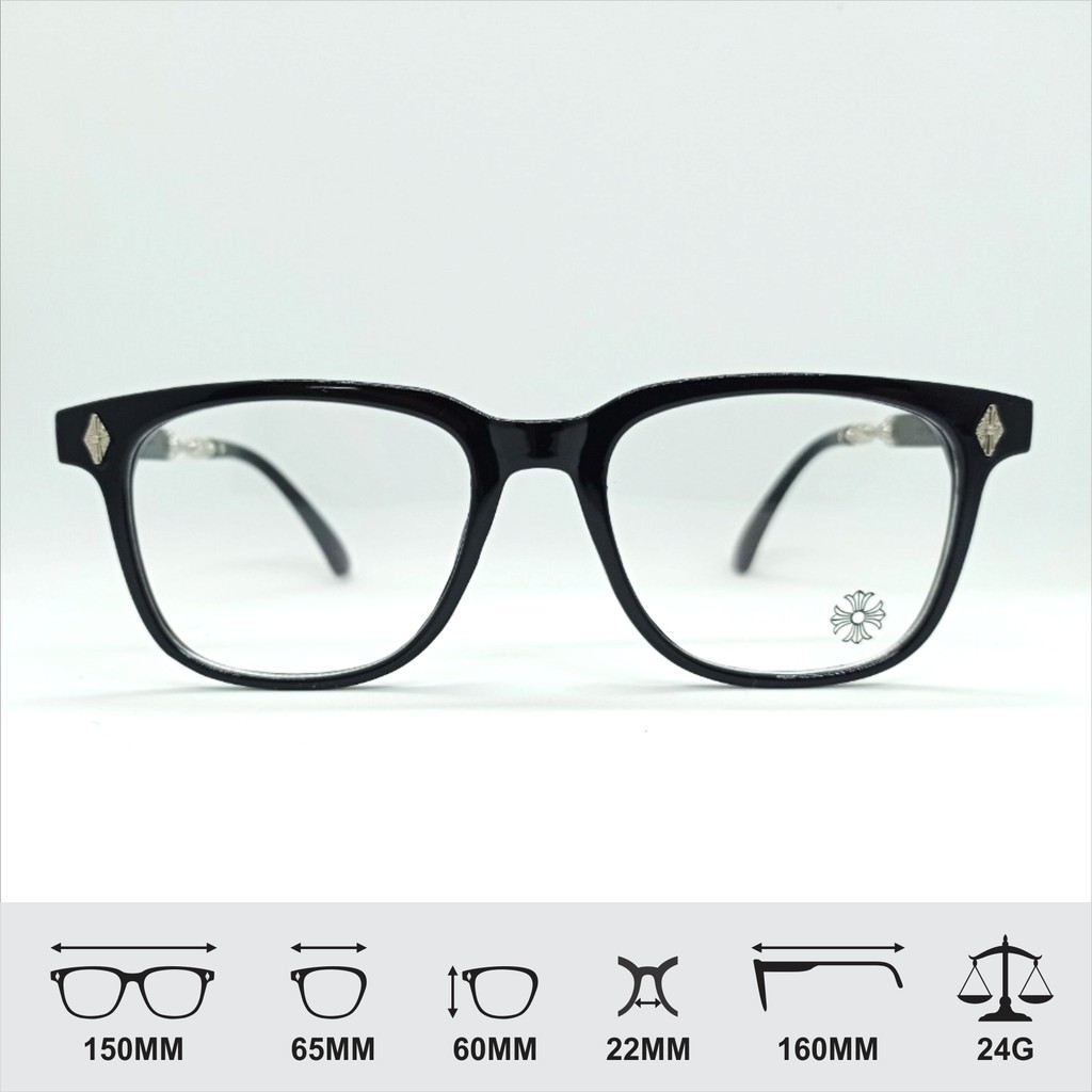 Kính mắt thời trang cao cấp Nam Nữ CH [Hot Trend] Gọng kính giả cận bạc | BigBuy360 - bigbuy360.vn