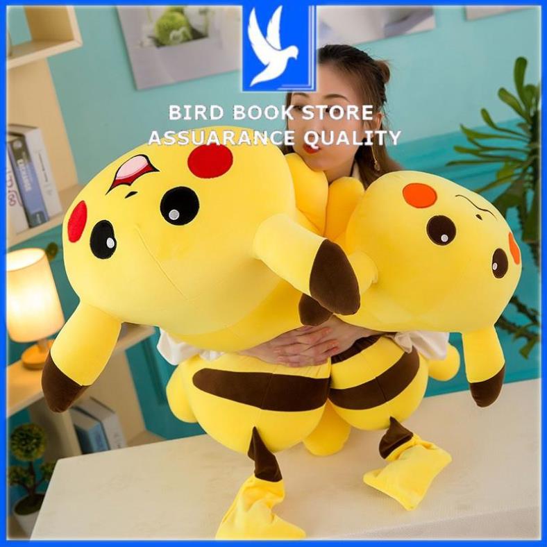 Gối ôm trẻ em gấu bông picachu đáng yêu tinh nghich được may bởi vải co dãn 4 chiều Hàn Quốc Bird book