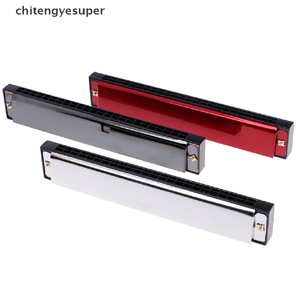 Chitengyesuper Professional 24 Hole harmonica key C mouth metal organ for beginners CGS