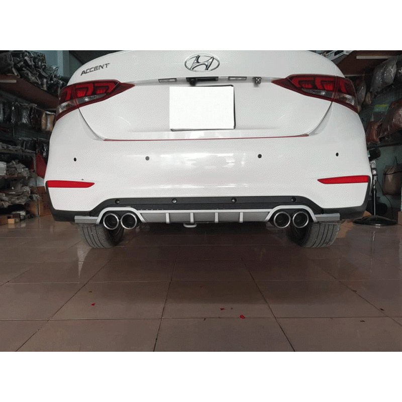 Lip chia pô sau xe Hyundai Accent 2018 2019 2020 2021 kiểu dáng thể thao, lắp đặt đơn giản