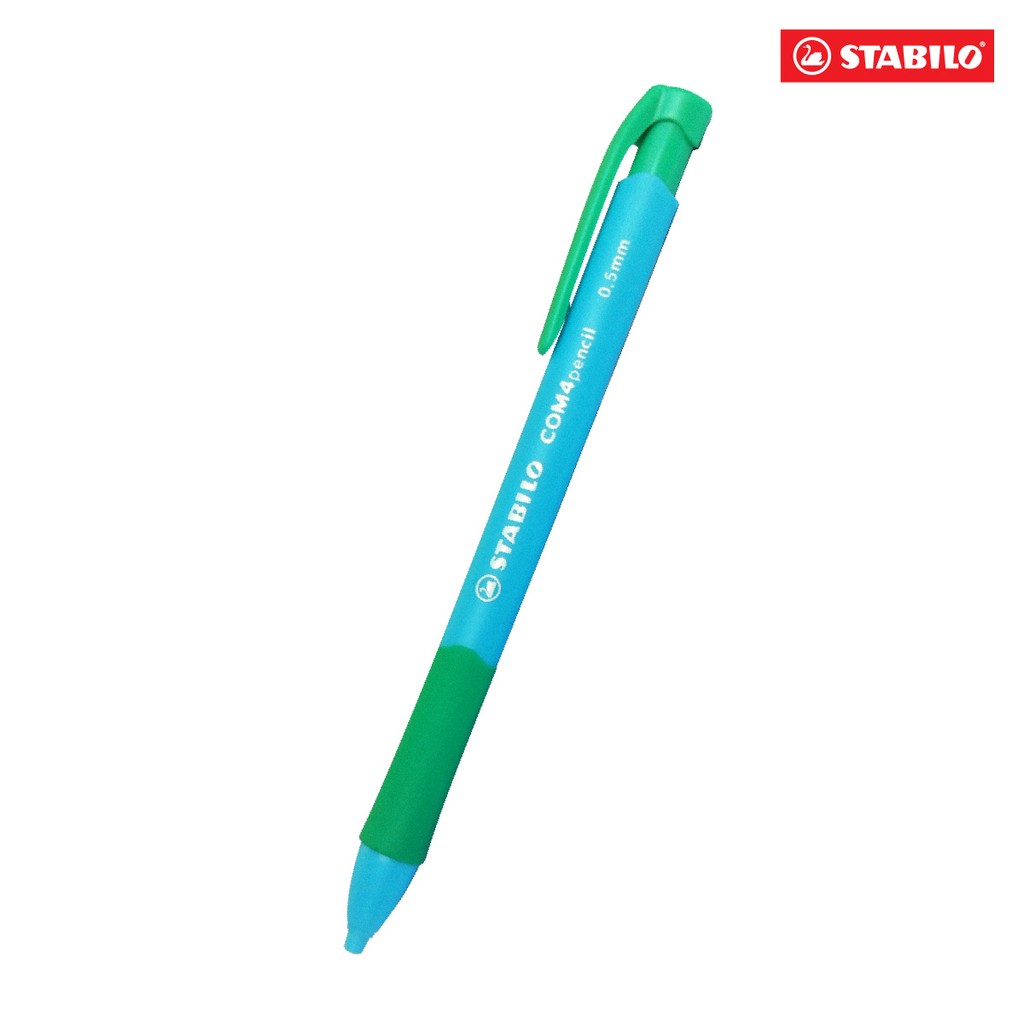 Hộp 10 bút chì bấm STABILO COM4pencil 0.5mm xanh (MP6635/10-BU)