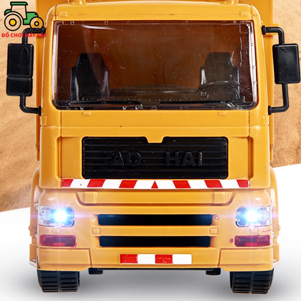 Xe ben khiển từ xa , xe máy cày đồ chơi, xe công trình, MCT02