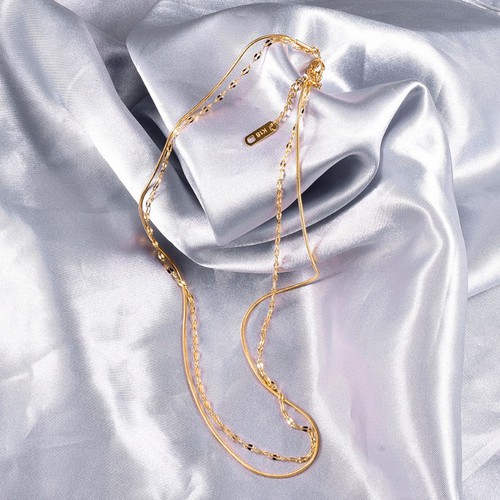 Dây Chuyền 2 Tầng Titan Ko Đen TT 2936