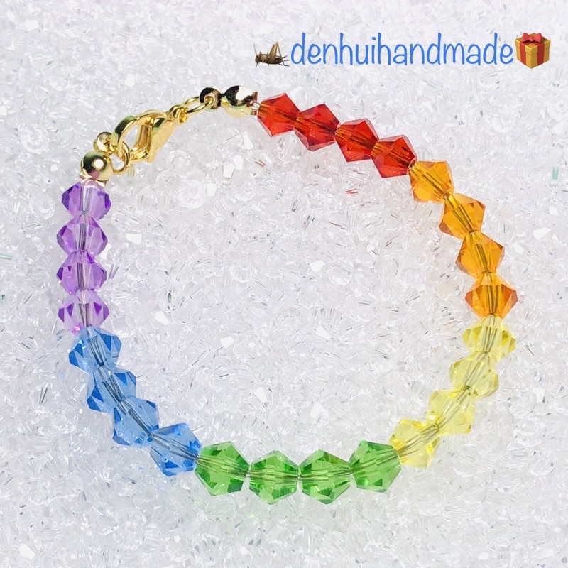 Hộp 7 Sắc Màu 1400 Hạt Pha Lê Hình Thoi 4mm🦗denhuihandmade