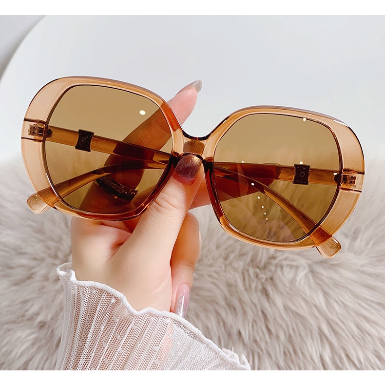 Kính Mát Gọng Oval Đơn Giản Thời Trang Retro Đường Phố Kiểu Âu Mỹ