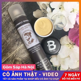 Gôm xịt tóc butterfly shadow 420ml-loại mới nhất + sáp vuốt tóc bed head