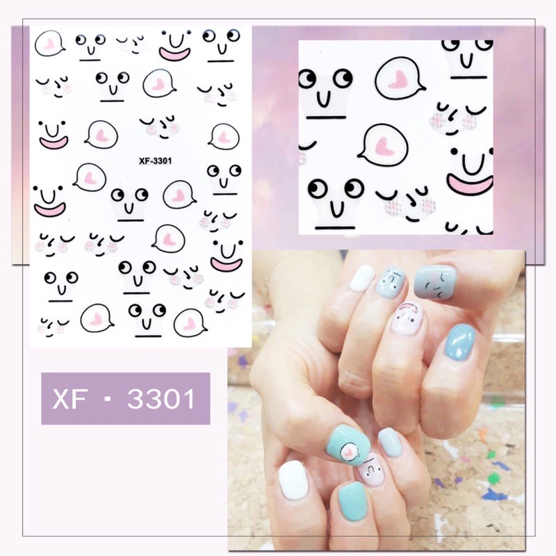 sticker dán móng tay nail mẫu mới