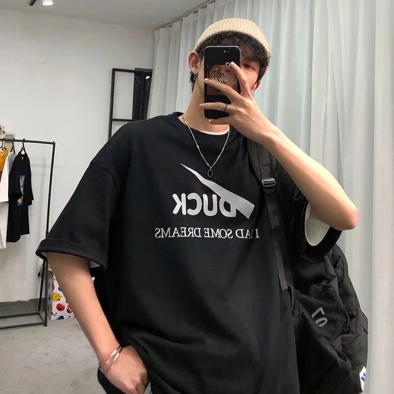 Áo thun tay lỡ dáng rộng trẻ trung thời trang dành cho cả nam và nữ