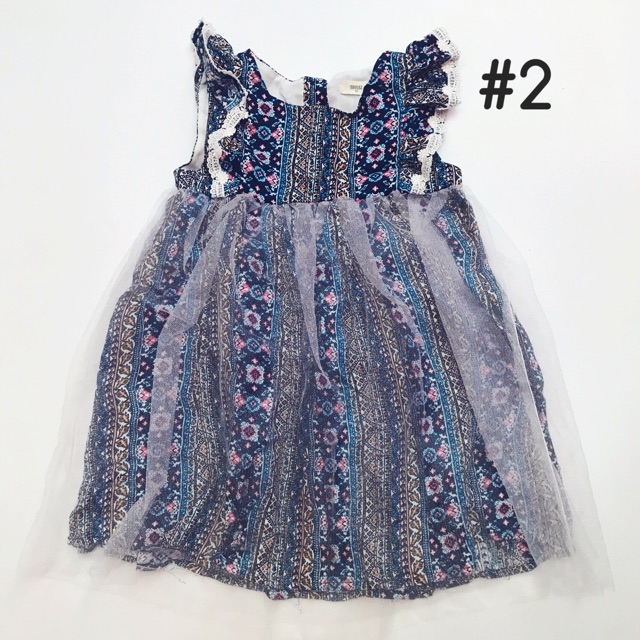 Đầm hoa TRISSI voan phồng cho bé