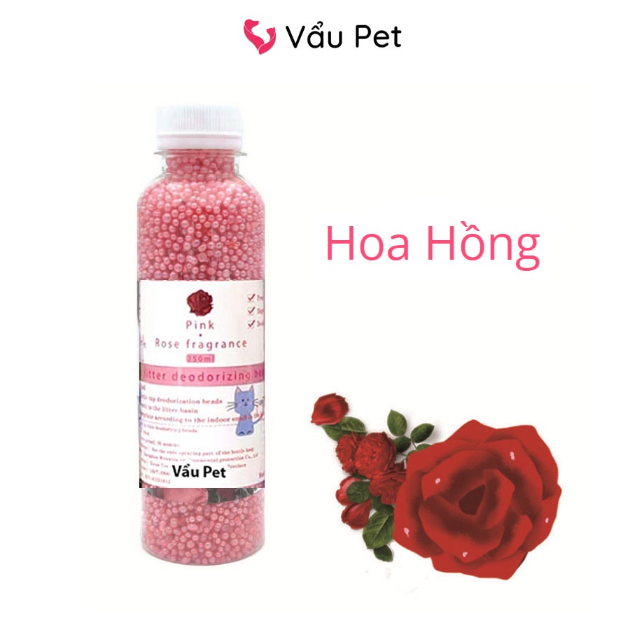 Hạt Khử Mùi Phân Mèo - Hạt Khử Mùi Cát Vệ Sinh Cho Mèo Lưu Hương Thơm Vẩu Pet Shop