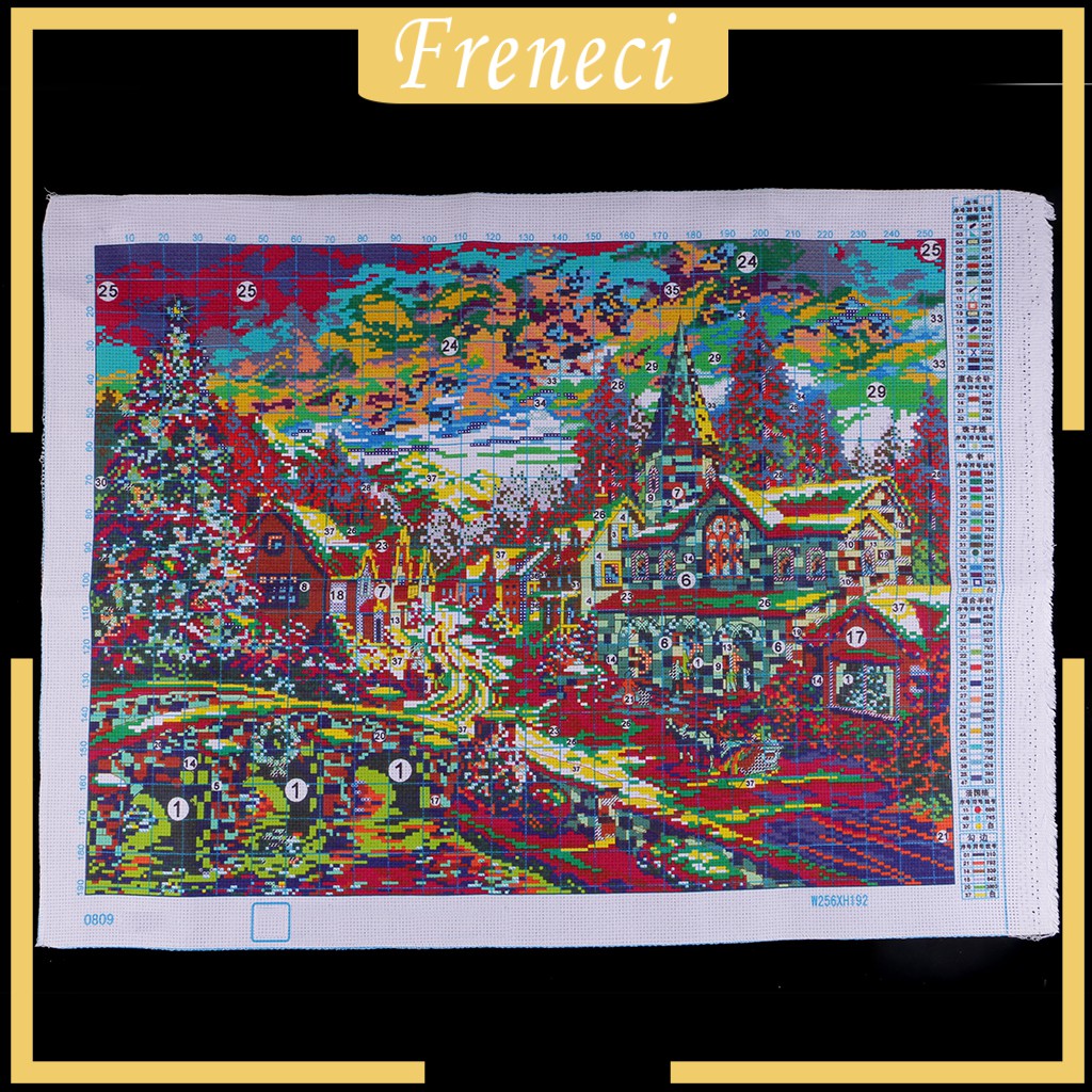 Bộ Tranh Thêu Chữ Thập Thêu Chữ Thập DIY 11CT Hình Phong Cảnh Bốn Mùa