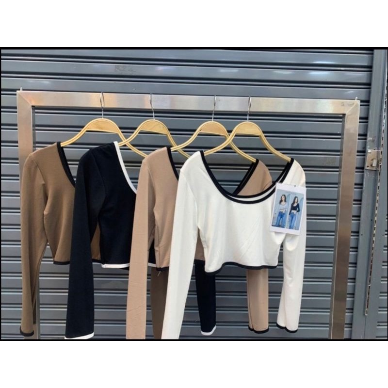 ÁO THUN CROPTOP Dài Tay Thái Lan-Hàng Tangkwa