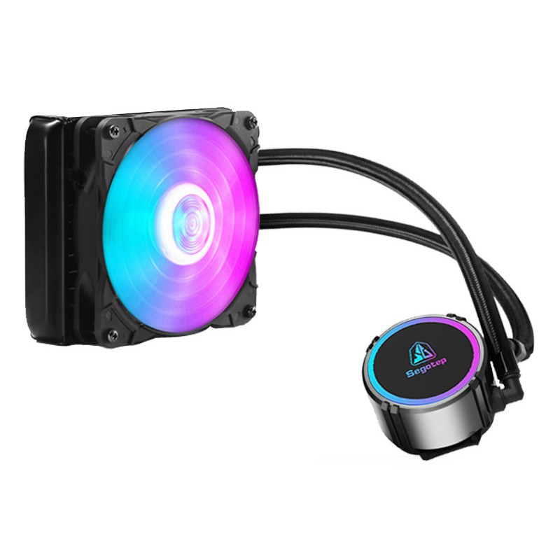 Tản Nhiệt Nước CPU All In One Segotep AIO 120S Hiệu Ứng LED RGB - Hỗ Trợ Hệ Thống Ryzen AM4