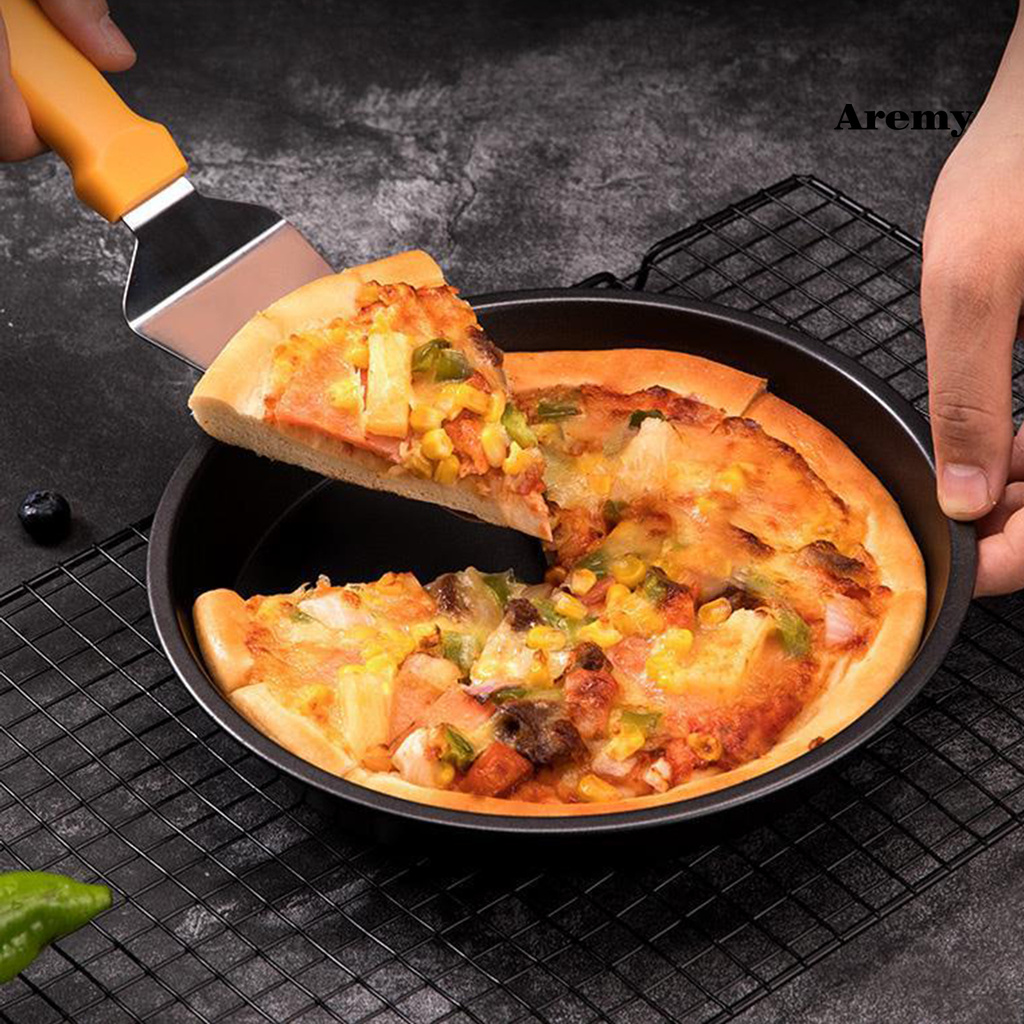 Chảo Nướng Bánh Pizza Bằng Thép Carbon Cách Nhiệt Dễ Vệ Sinh Tiện Dụng Cho Nhà Bếp