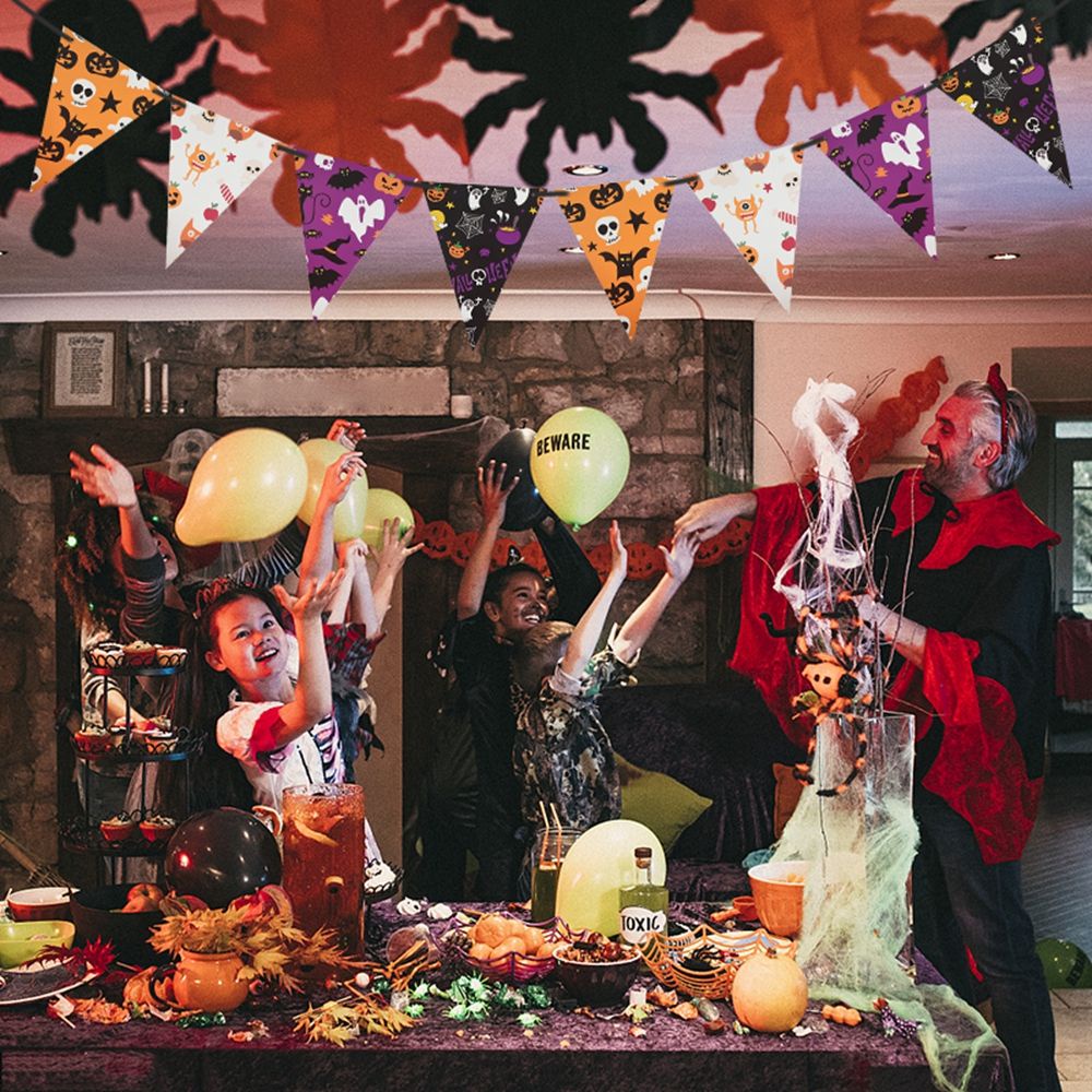 Băng rôn treo tường trang trí Halloween 3m đẹp mắt