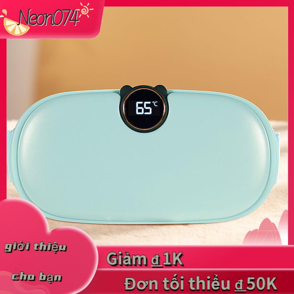 Neon074 Đai sưởi ấm Tử cung Sưởi Mát xa Chuột rút Đau bụng Kinh nguyệt lưng Miếng đệm di động
