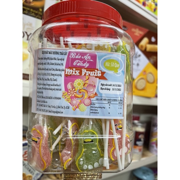 Kẹo dẻo que hình thú hủ 50que