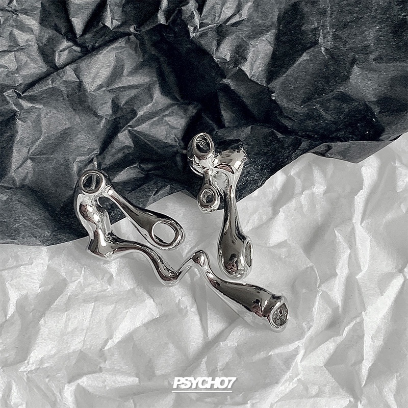 Khuyên tai bất đối xứng thời trang xu hướng phong cách vintage 19460