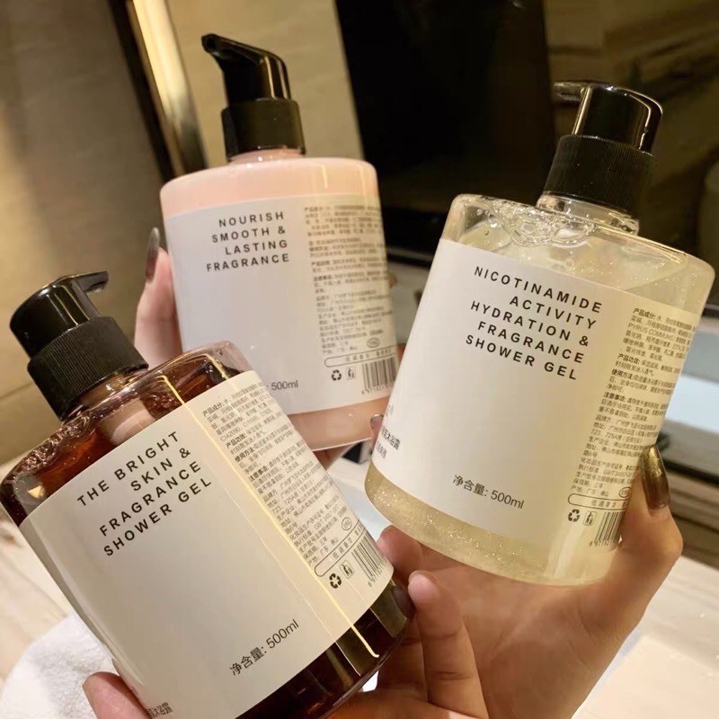 HOT TAOBAO Sữa Tắm Hương Nước Hoa LIFUSHA Sang Chảnh Sữa Tắm Tạo Bọt Trắng Da Tẩy Da Chết Nội Địa Trung