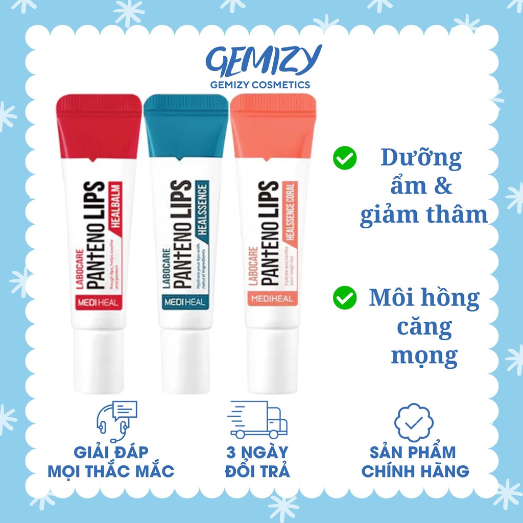 Son dưỡng giảm thâm Mediheal Labocare Pantenolips 10ml tinh chất hồng môi cấp ẩm - Gemizy Shop