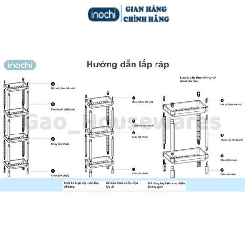 Kệ nhà bếp đa năng 3 TẦNG cao cấp , kệ deccor trang trí, giá tốt - Giao màu ngẫu nhiên