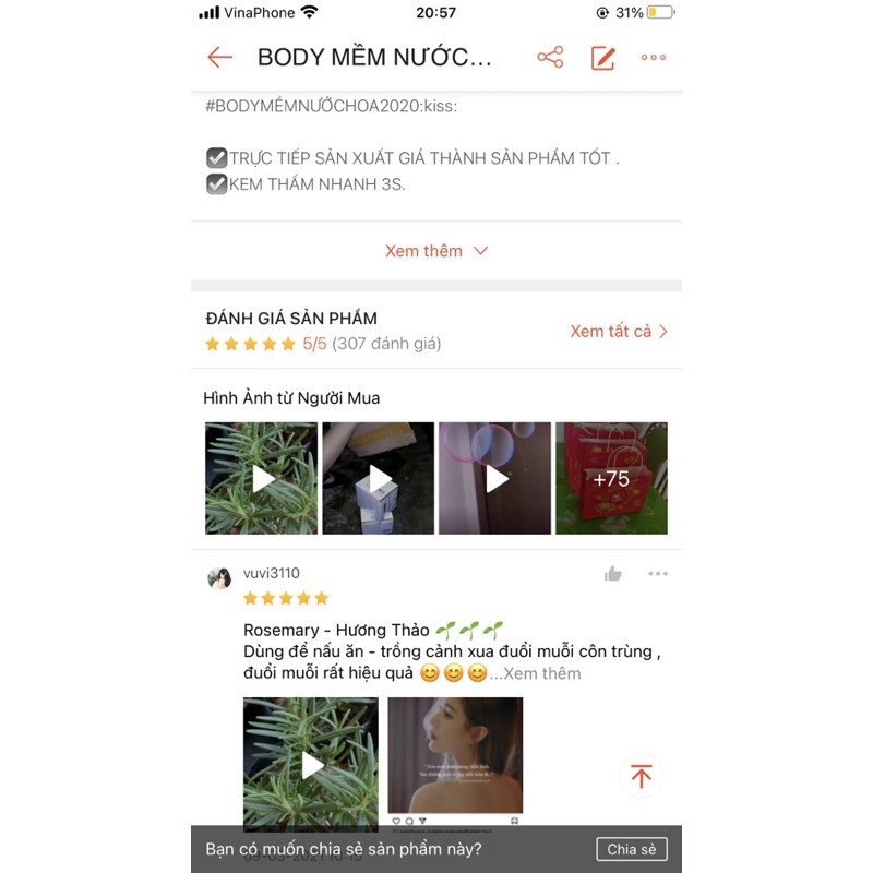BODY MỀM NƯỚC HOA MẪU MỚI