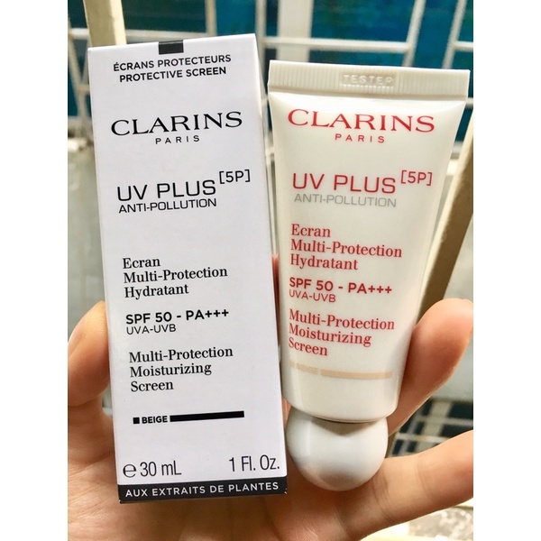 Kem chống nắng CLARINS màu beige( sáng da như trang điểm) mẫu mới 2022