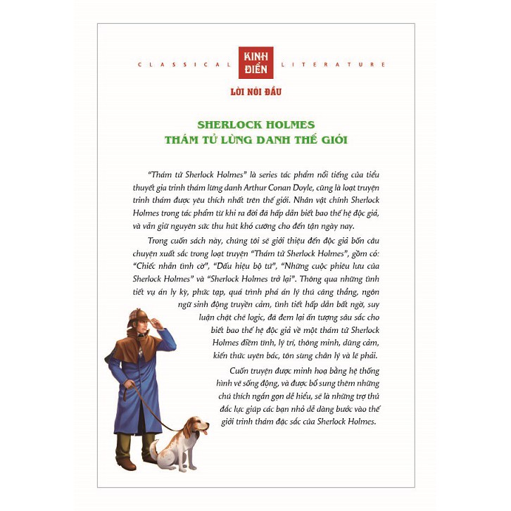 Sách - Thám Tử Sherlock Holmes - Phiên bản rút gọn minh hoạ màu (hh)