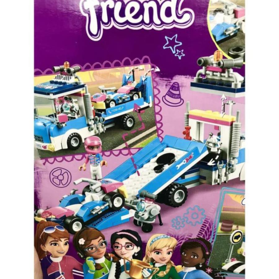 [Khai trương giảm giá] FRENDS_Lego Friend Lắp Ráp Đường Đua Siêu Hạng Cho Bé Gái (250 miếng)