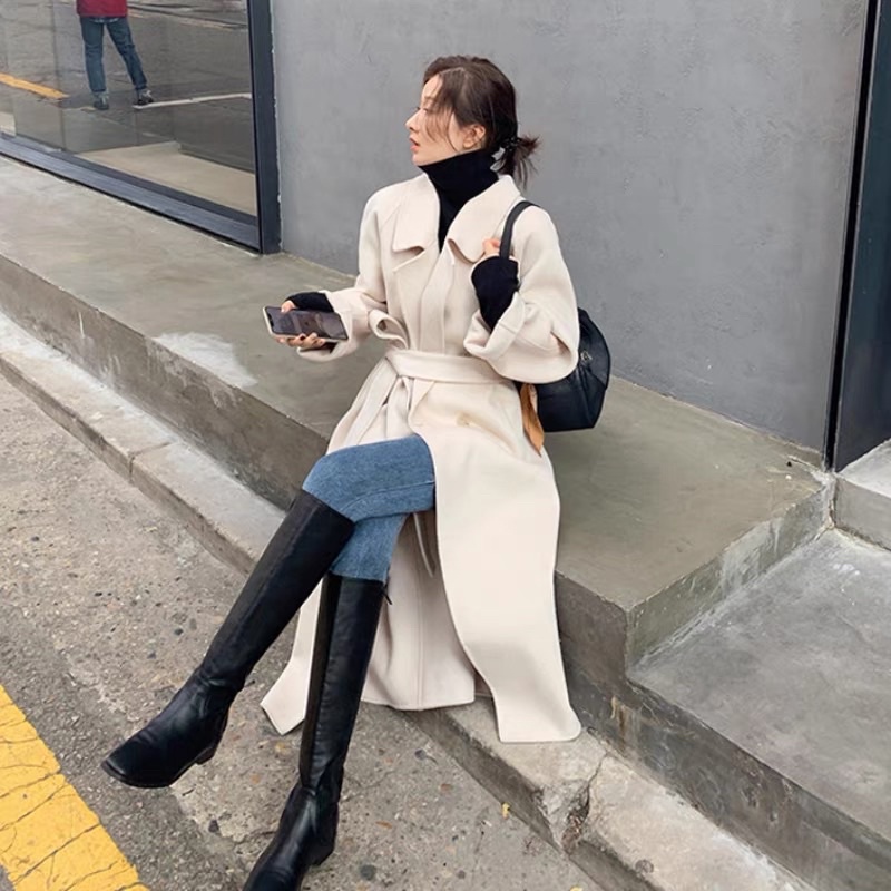 khoác dạ , dạng dài , thời trang hot hit