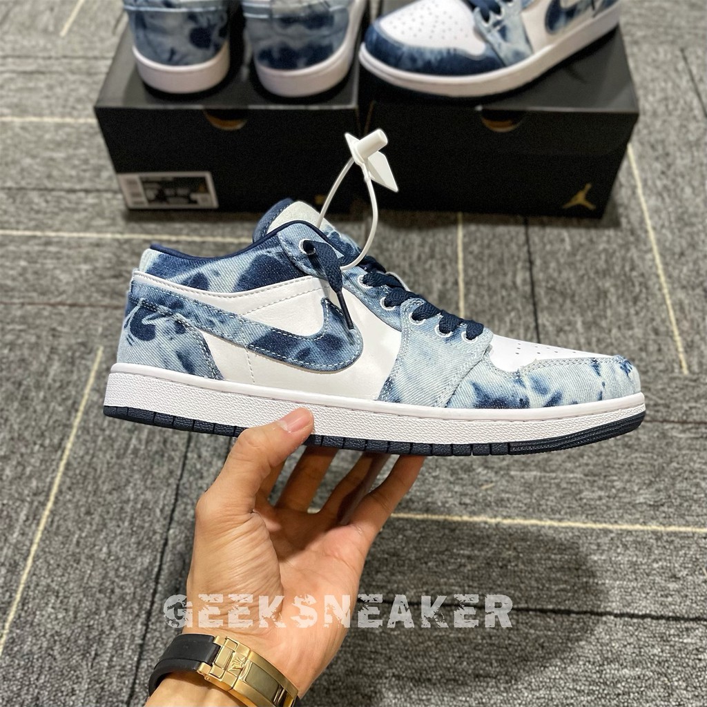 [GeekSneaker] Giày Sneaker Cổ Thấp Màu Denim Washed