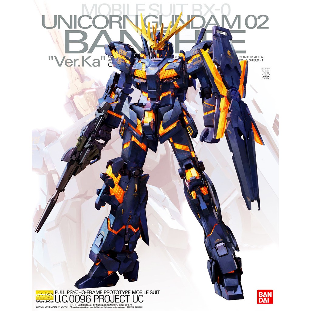 Mô hình lắp ráp Gundam Bandai MG RX-0 Unicorn Gundam 02 Banshee Ver.Ka
