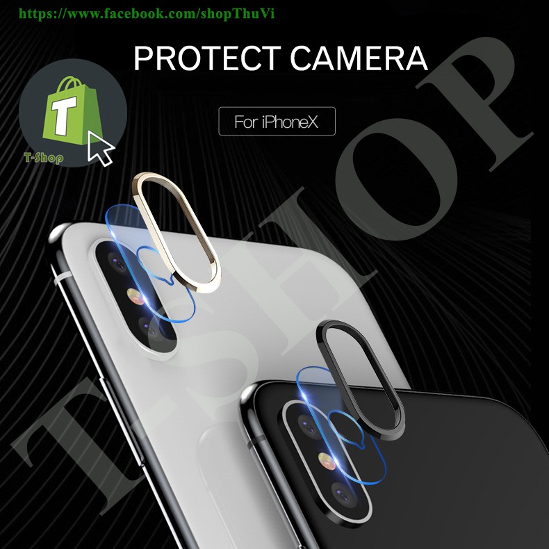 Bộ miếng dán và viền bảo vệ camera cho Iphone