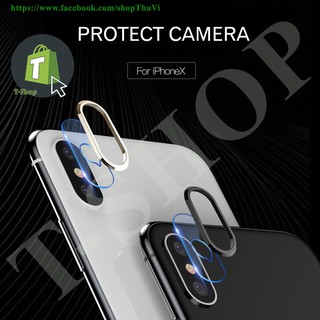 Bộ miếng dán và viền bảo vệ camera cho Iphone