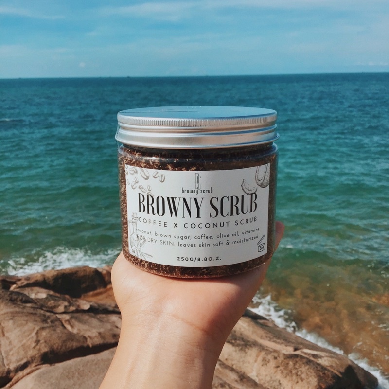 Browny Scrub, Tẩy Tế Bào Chết Handmade