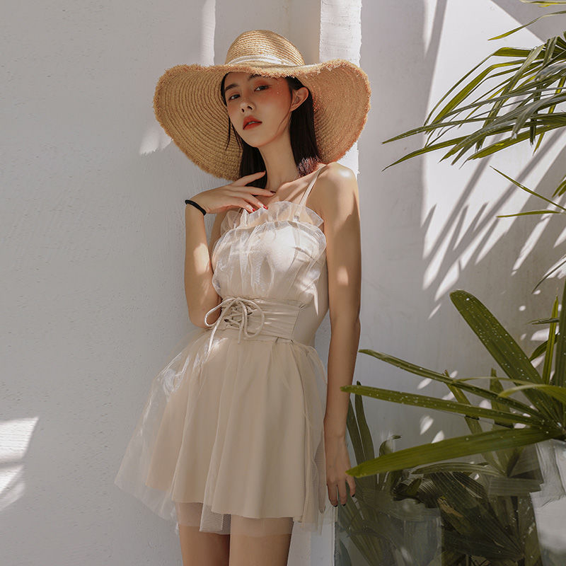 Đồ Bơi Nữ Một Mảnh Phối Bèo Lá Sen Thời Trang Mùa Xuân 2021 | BigBuy360 - bigbuy360.vn